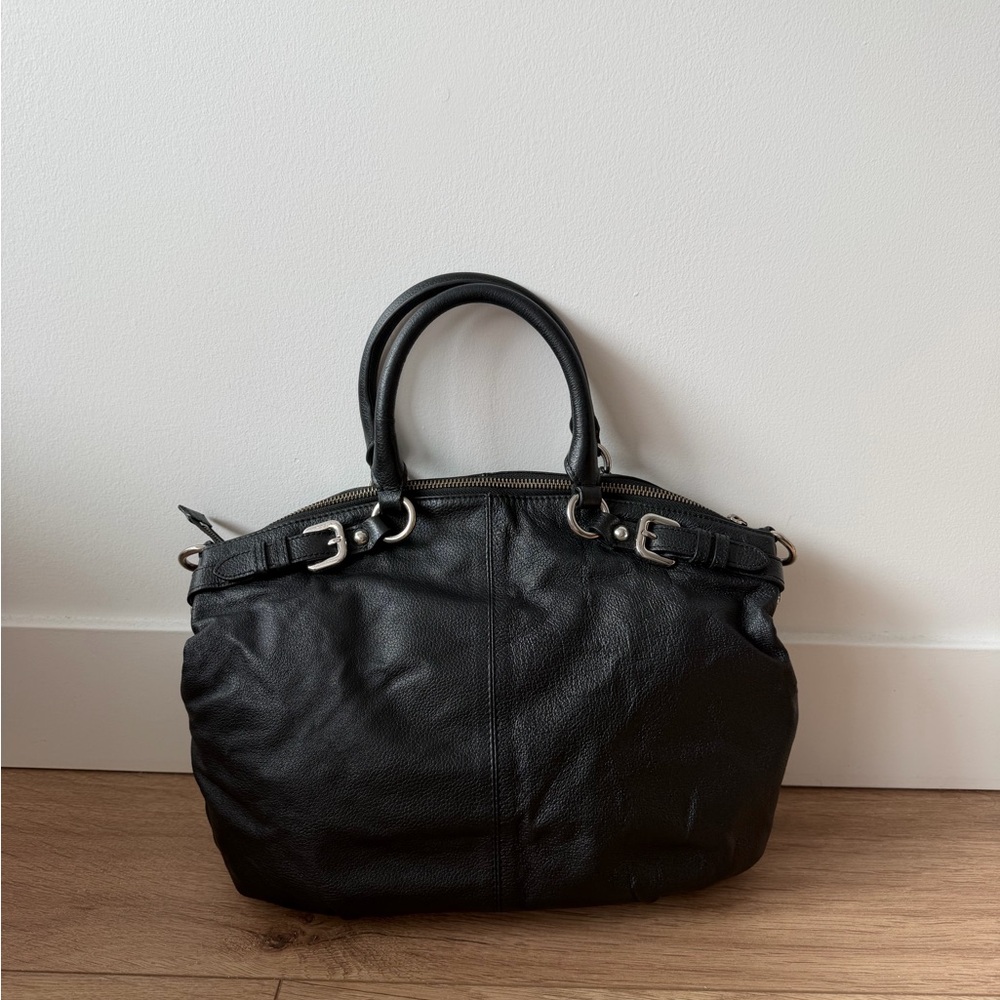 DANIER Black Leather shoulder bag